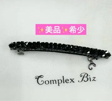 새상품급 Complex Biz 스와로스키 슬림 헤어 머리핀! 블랙
