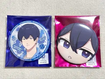 망각 배터리 스마일 베이스 카페 캔뱃지 청봉하류화 2점 세트