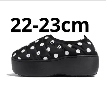 SUBU PLATFORM 블랙/화이트 도트 통굽 새상품 완판