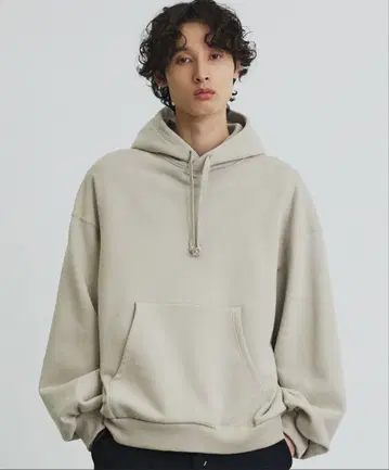 PUBLIC TOKYO 극 릴랙스 후드 풀오버