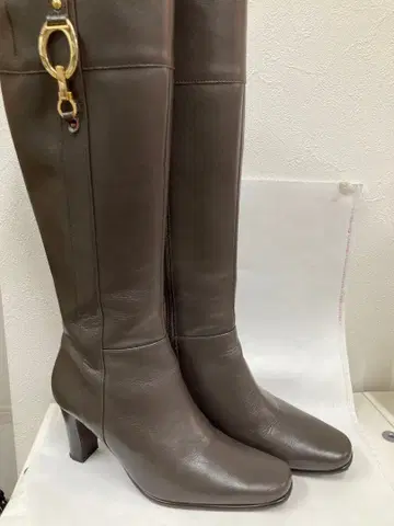 롱 부츠 BARCLAY 23cm 새상품급 브라운