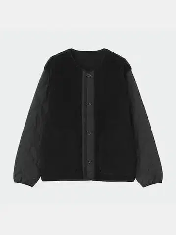 PLST 플라스테 보아 플리스 콤비네이션 가디건