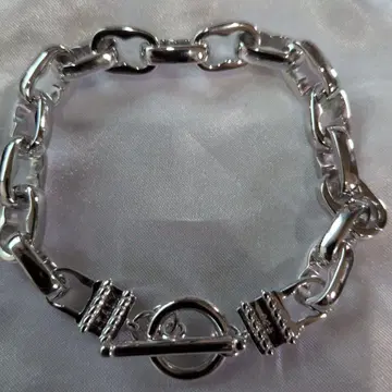 실버 체인 팔찌 토글 클로징