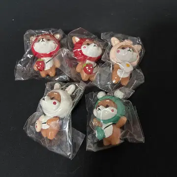 강아지 캐릭터 피규어 5개