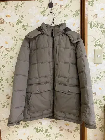 [ men's M 사이즈 ] 그레이 퀼팅 다운 자켓