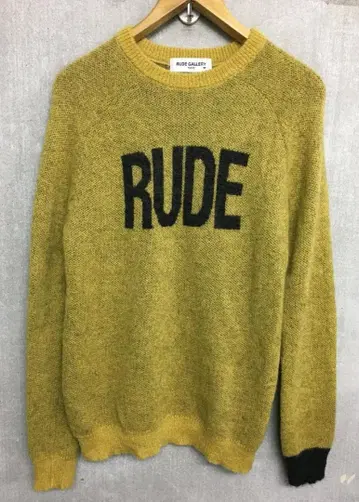 루드 갤러리 로고 디자인 모헤어 니트 스웨터 미 사이즈 2
