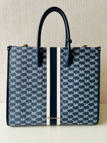 MICHAEL KORS MIRELLA NS 네이비 토트백 라지