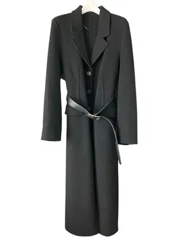 자라 롱 코트 블랙 s