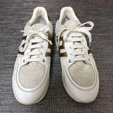 베르사체 화이트/골드 캐주얼 스니커즈