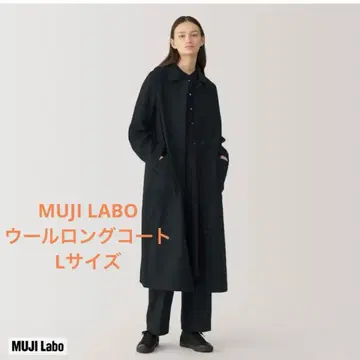 MUJI LABO 울 혼방 롱 코트