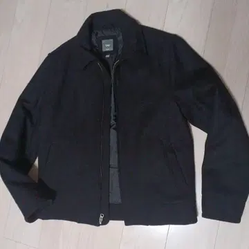 Gap 울 혼방 블루종 블랙 M