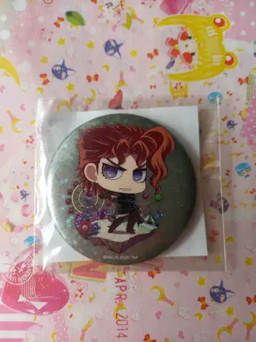 죠죠 월드2 홀로그램 캔뱃지 카쿄인 노리아키 K