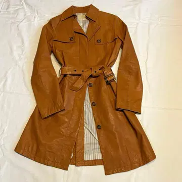 가죽 코트 램 가죽 트렌치코트