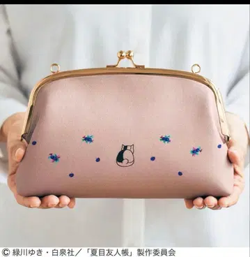 나츠메 우인장 x 고양이부 니앙코 선생님과 외출 가마구치 파우치