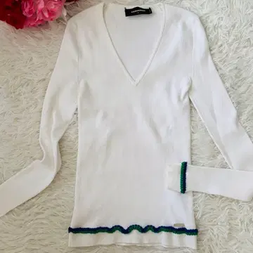 컨디션 최상 디스퀘어드 니트 L 화이트