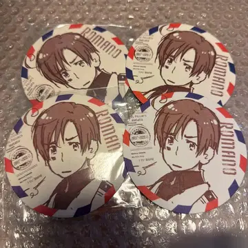 헤타리아 로마노 코스터 4장 세트 원작 그림 애니메이트 히마루야 히데카즈