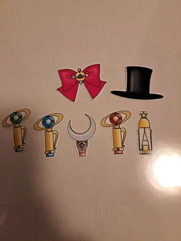 세일러문 카페 디저트 드링크 특전 피크 마커