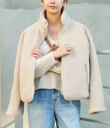 플라주 리버서블 보아 블루종 38