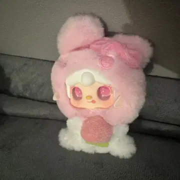 Yooki 토끼 귀 달린 핑크 봉제 인형