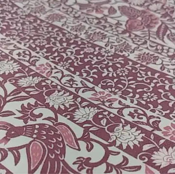 오리엔탈 줄무늬 단 워셔블 기모노