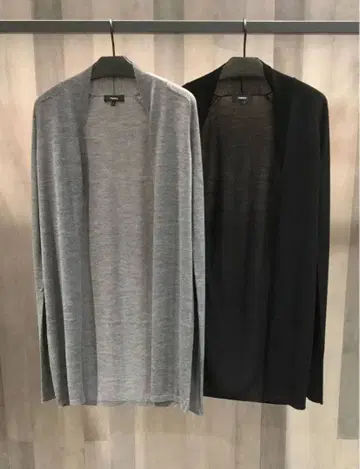 띠어리 울 롱 가디건 니트 스웨터