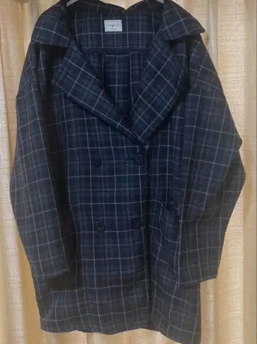 ungrid 체크 자켓 코트