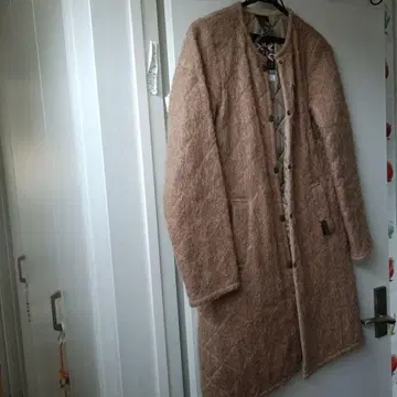 Lavenham 모헤어 퀼팅 롱 코트 36 (E) / 48