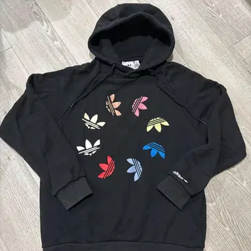 adidas 컬러풀 로고 후드 부착 후드티 adidasoriginals