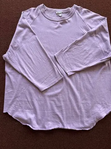 와라와라 스포츠 라벤더 7부 소매 긴팔 T셔츠 청바지 팩토리