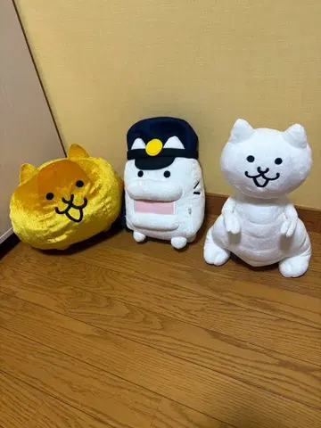 냥코 대전쟁 봉제 인형 3체 세트