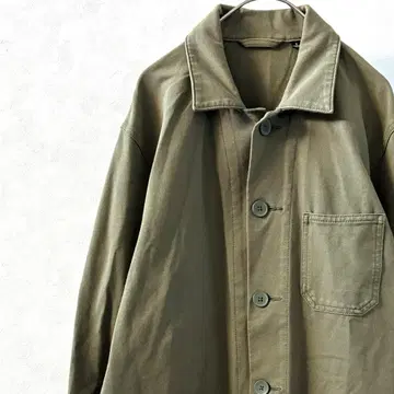 UNIQLO 워시 저지 워크 자켓 포켓 부착 심플