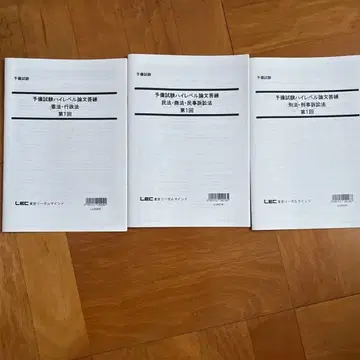 LEC 사법시험 논문 연습 문제 2025년