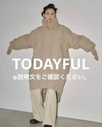 TODAYFUL 몬스터 다운 코트 올리브 38