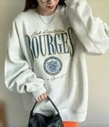 [ 익명 배송 ] [ Discoat ] 빅 칼리지 로고 맨투맨