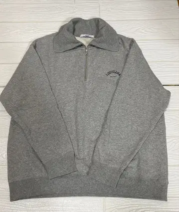 JOURNAL STANDARD relume 로고 하프 지퍼 맨투맨