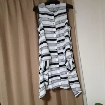 슬리브리스 스트라이프 원피스 22