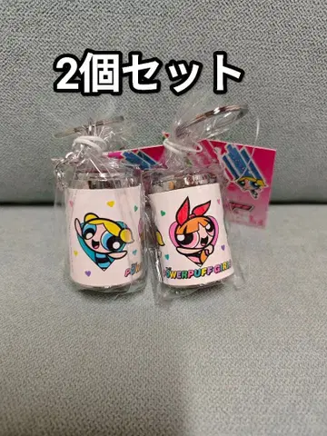 [ 미개봉 새상품 ] 2 파워퍼프걸스 산큐마트 코인 케이스 키링