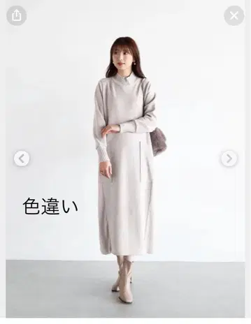 야마다야vin 리브 도킹 스웨이드 원피스