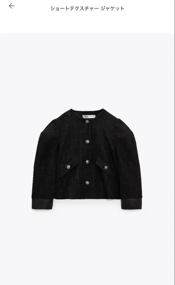 ZARA 숏 텍스처 자켓