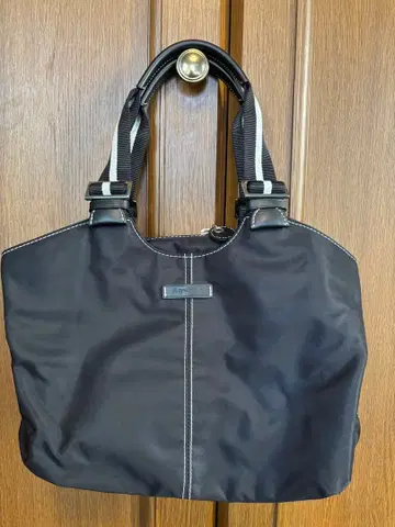 애니에스 베이 블랙 나일론 토트백