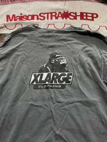 XLARGE 그레이 긴팔 티셔츠