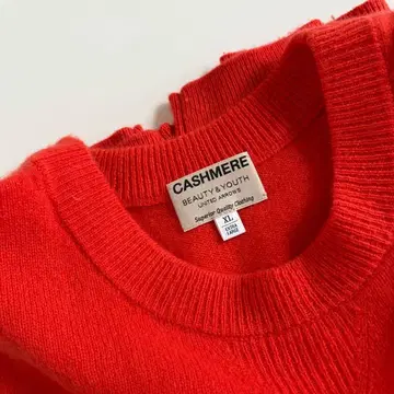 BEAUTY&YOUTH 캐시미어 니트 스웨터 XL 오렌지