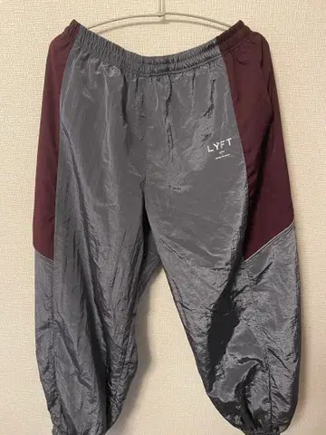 LYFT 나일론 조거 팬츠 그레이/버건디