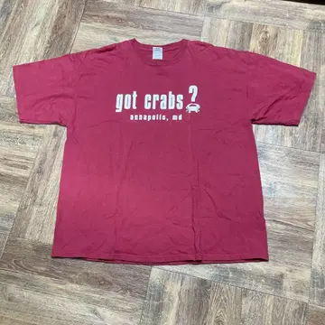 got crabs? 팥색 T셔츠 사이즈 XXL