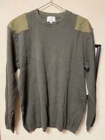 Calvin Klein 올리브 그린 니트 L