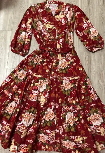 핑크하우스 PINKHOUSE 잉게보그 꽃무늬 롱 원피스