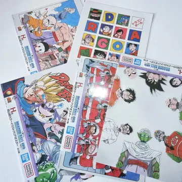 드래곤볼 제일복권 H상 클리어 포스터 5장 세트