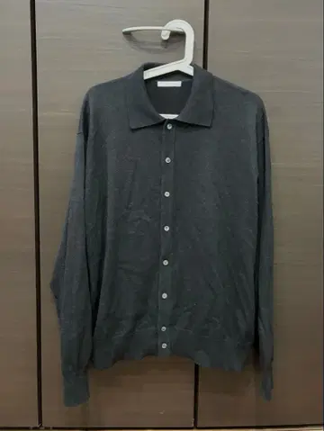 T/C BASIC KNIT SHIRT CARDIGAN