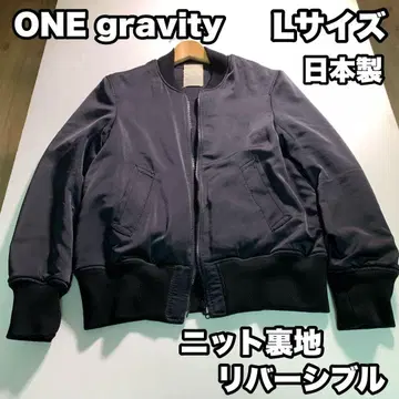 ONE gravity MA-1 플라이트 자켓 일본제 블루종 블랙 L