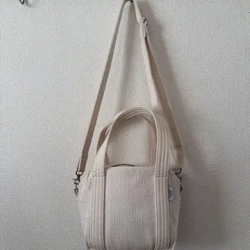 BEAMS JAPAN sasicco 콜라보 아이보리 숄더백